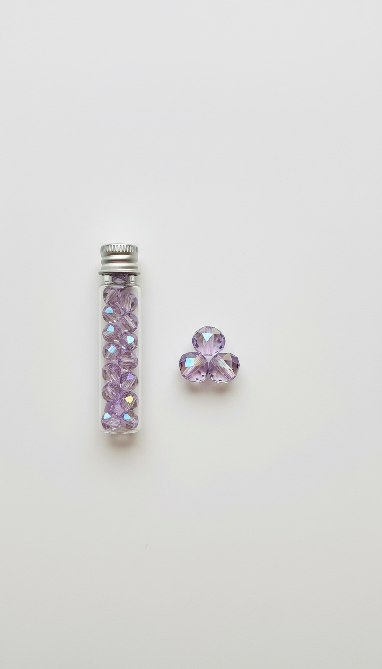 Swarovski 4mm Bicone Beads Lavender Crystal