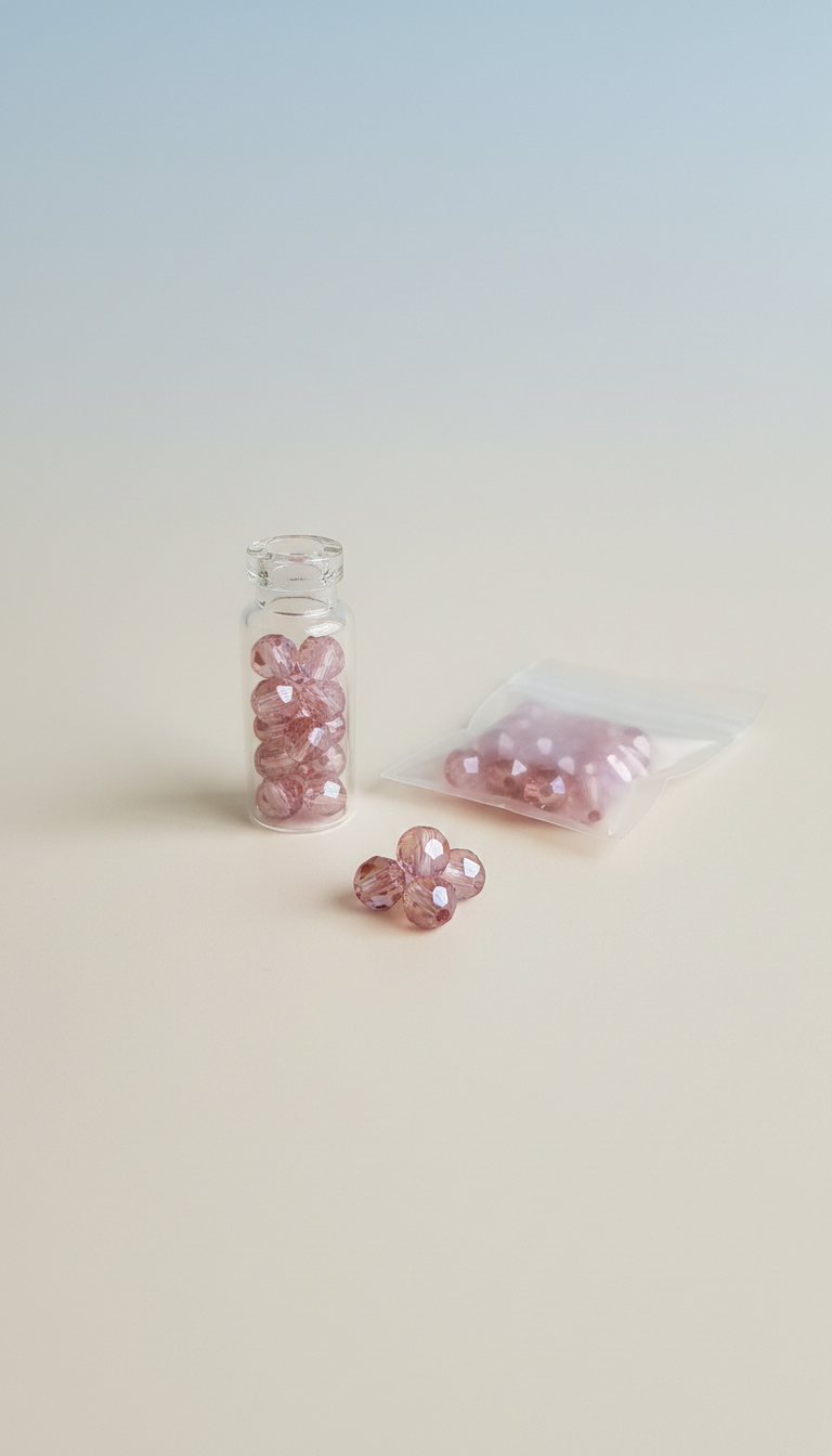 Swarovski 4mm Bicone Beads Powdered Rose