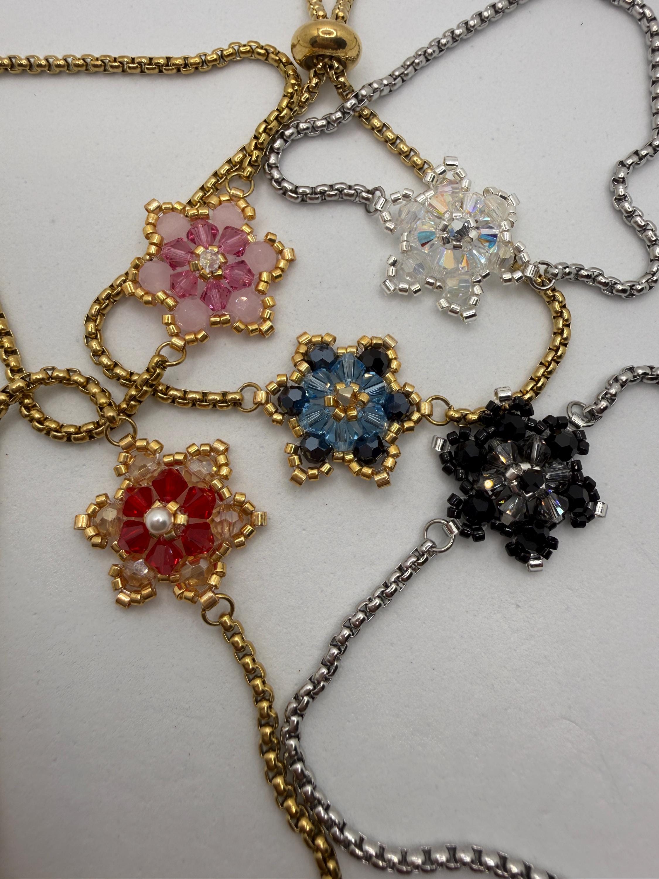 Hand-sewed Genuine Austriac Crystal Star Bracelet