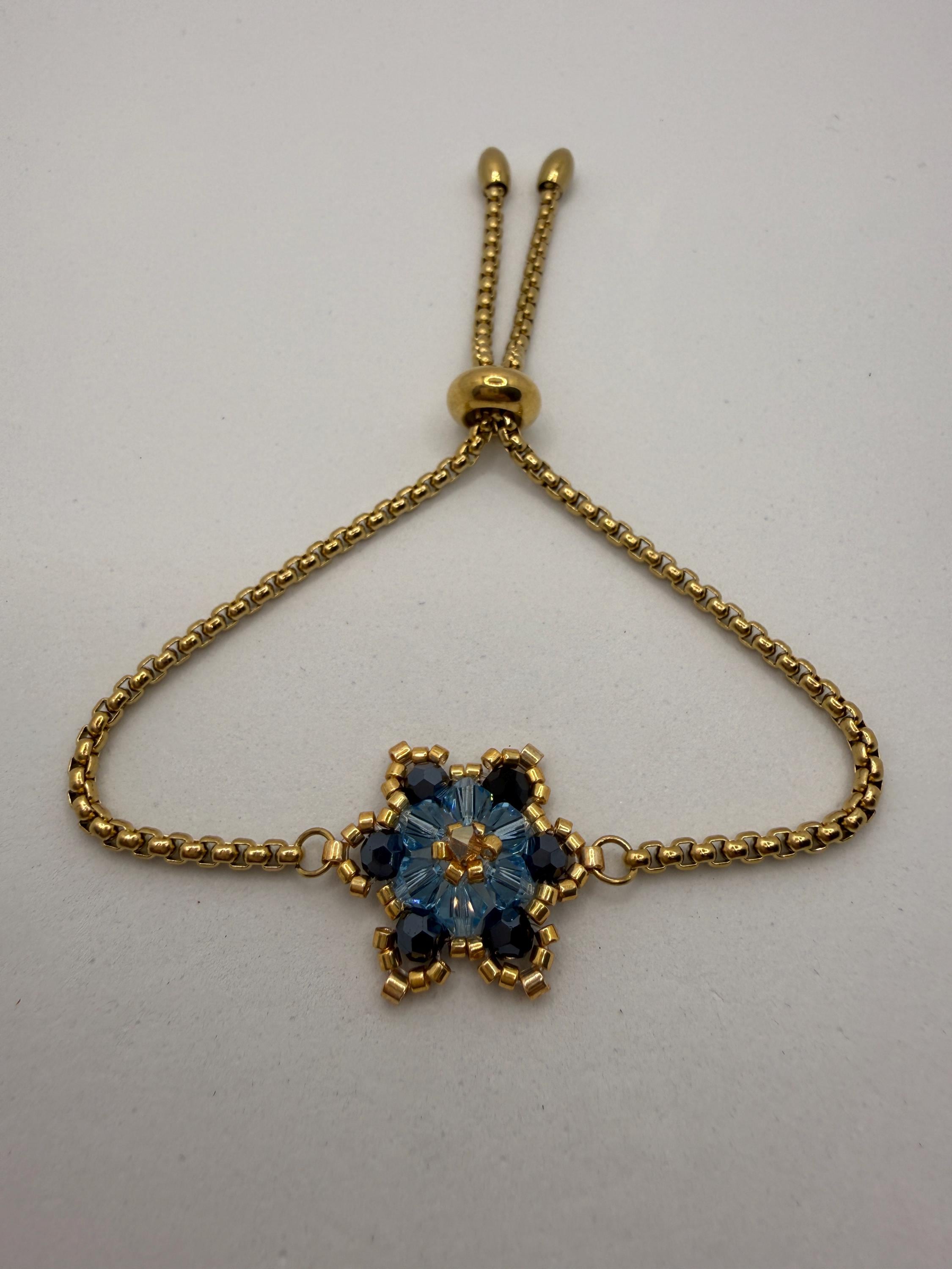 Hand-sewed Genuine Austriac Crystal Star Bracelet
