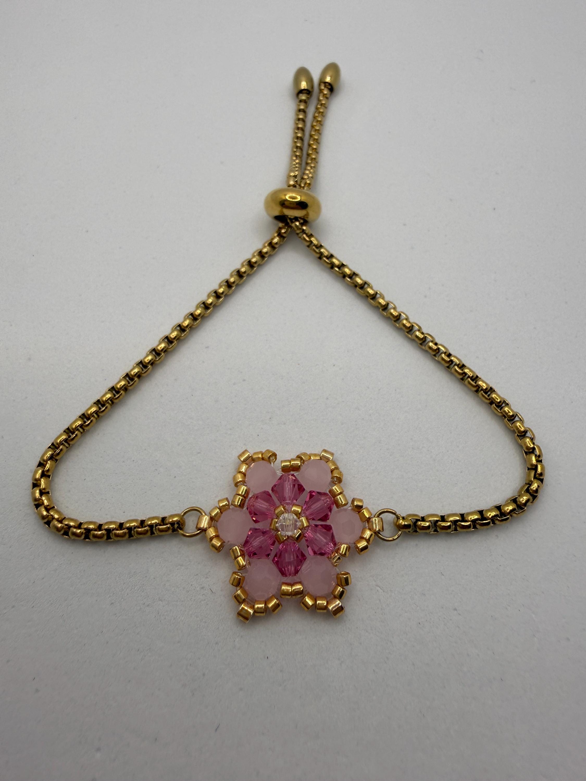 Hand-sewed Genuine Austriac Crystal Star Bracelet