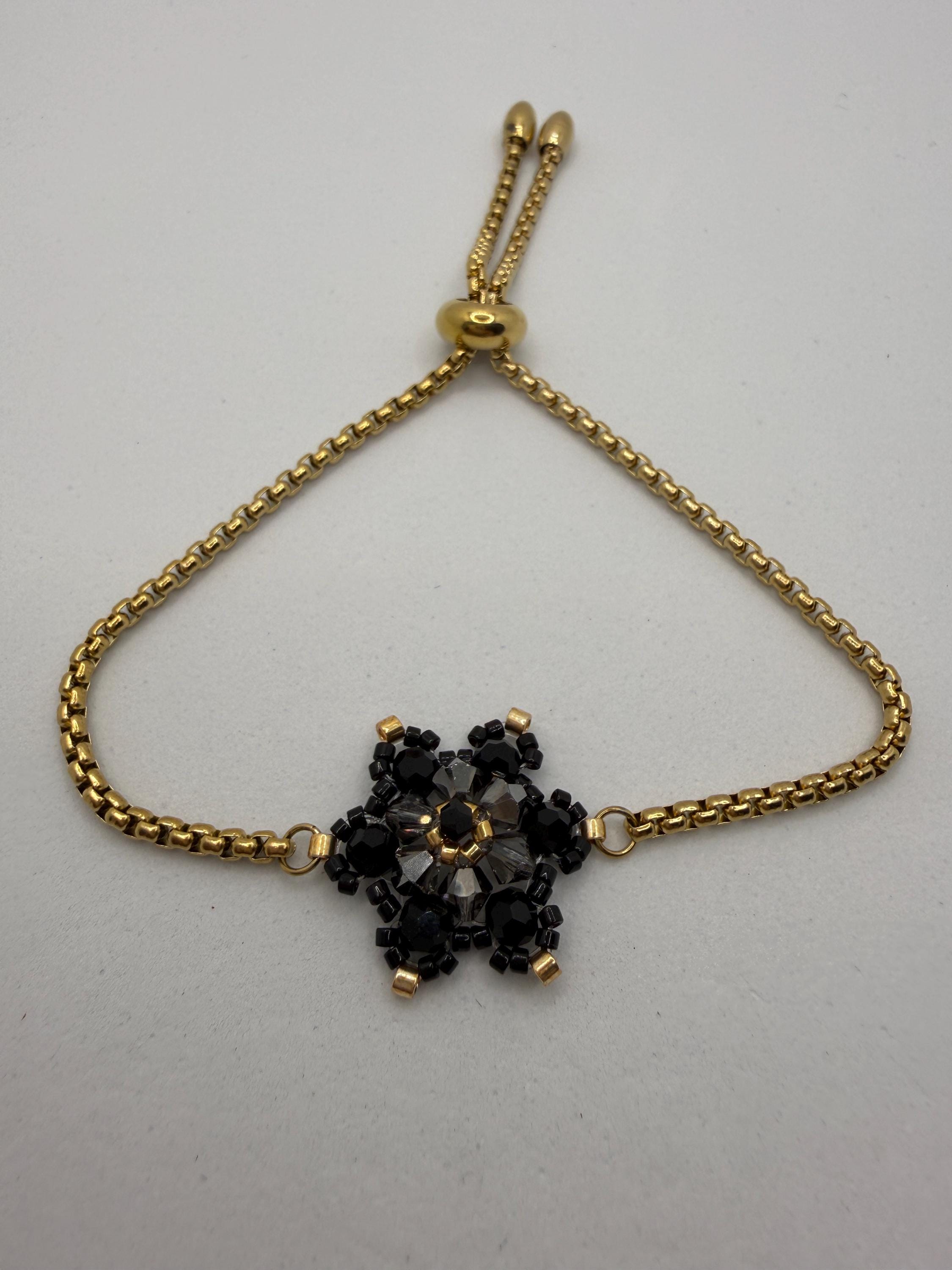 Hand-sewed Genuine Austriac Crystal Star Bracelet