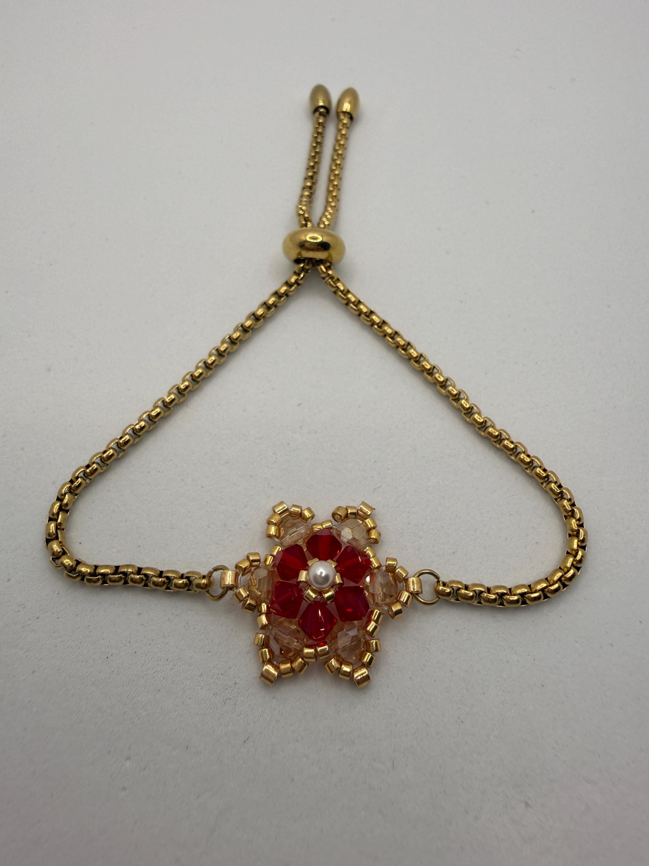 Hand-sewed Genuine Austriac Crystal Star Bracelet