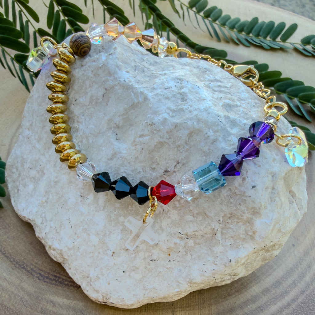 Handmade Story of Jesus Christ Bracelet | Genuine Austriac Crystals