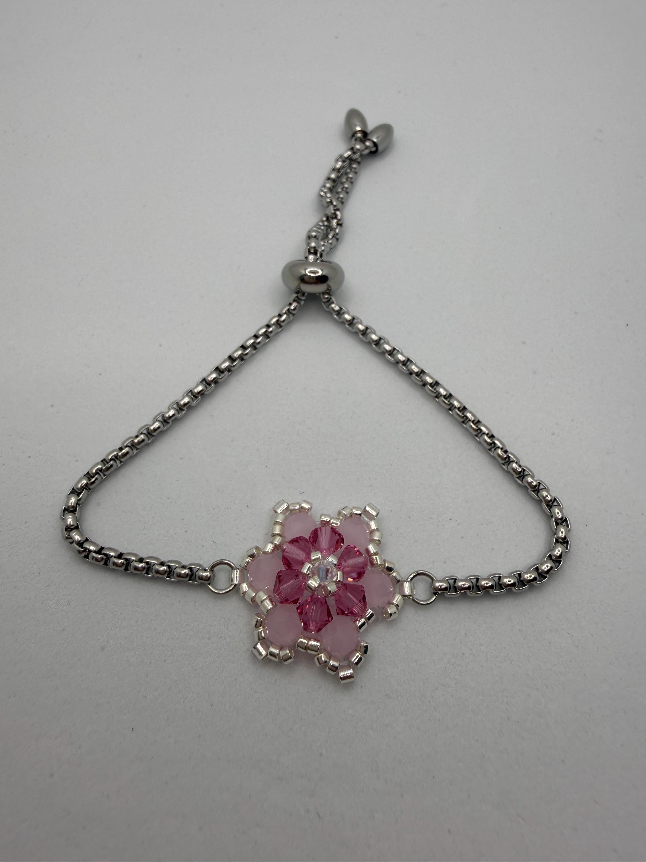 Hand-sewed Genuine Austriac Crystal Star Bracelet