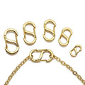 Stainless Steel S Connector Clasp | Self-Locking Double Snap | Necklace Bracelet Findings | DIY Jewelry Making