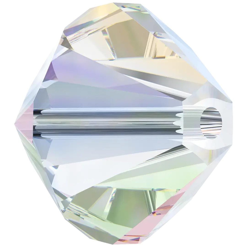 Swarovski Clear AB Bicone Beads | 5328 Genuine Aurora Borealis | 3mm 4mm 6mm