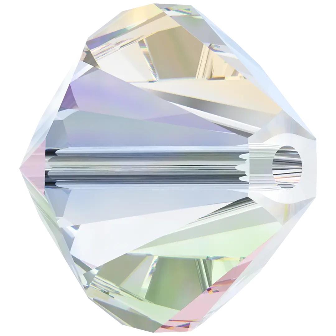 Swarovski Clear AB Bicone Beads | 5328 Genuine Aurora Borealis | 3mm 4mm 6mm