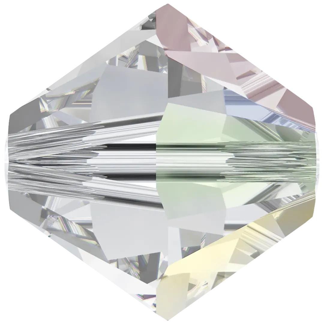 Swarovski Clear AB Bicone Beads | 5328 Genuine Aurora Borealis | 3mm 4mm 6mm