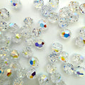 Swarovski Crystal Round Beads | 5000 | 6mm Clear AB | Faceted Jewelry Making Loose Crystals